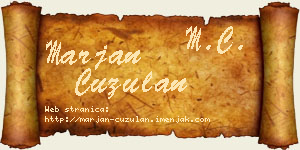 Marjan Ćuzulan vizit kartica